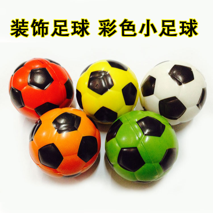 Decorative football EVA foam soft small basketball small football diameter 6cm decorative ball color ball can be pinched