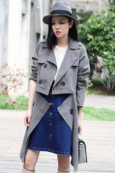 (LAMBO exclusive@special) Multi-wear method, variable length, detachable cupro windbreaker