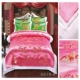 Hàng Châu lụa satin chăn bông thổ cẩm chăn bông mềm mại satin đám cưới chăn màu đỏ và trắng chăn - Quilt Covers 	bộ chăn phao ga gối Quilt Covers