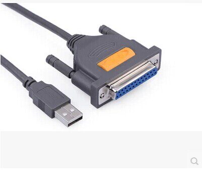 Green USB to parallel port print cable 25-pin to USB printer cable 25-hole USB to DB25 cable 2 meters