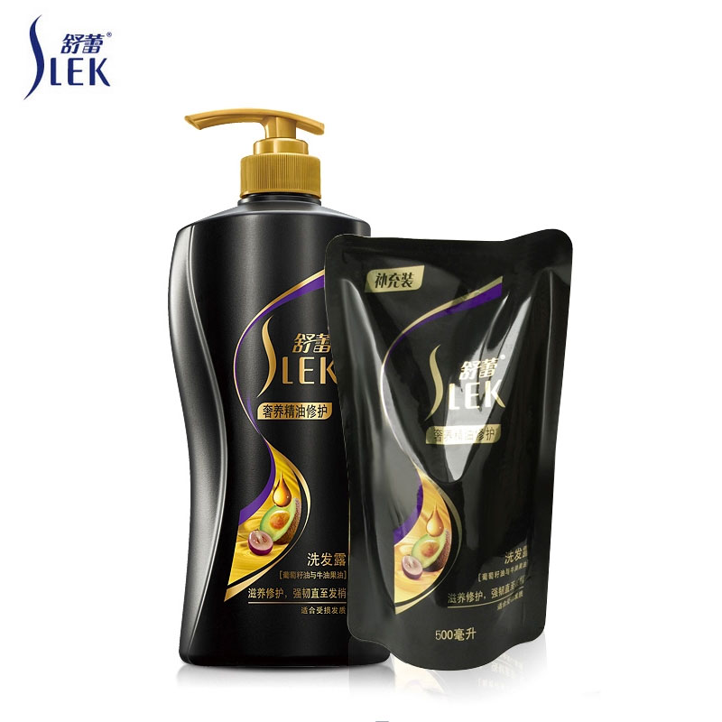 舒蕾洗发露洗发水洗发乳黑金800ml+袋装500ml