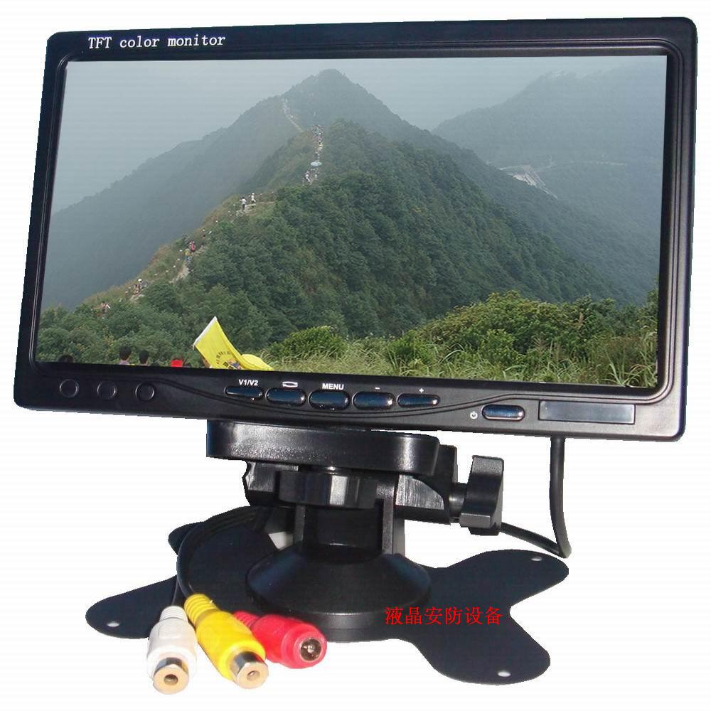 7-inch high-definition screen vehicle display 2-way RCA connector film audio DVD onboard box wide voltage 1024X600