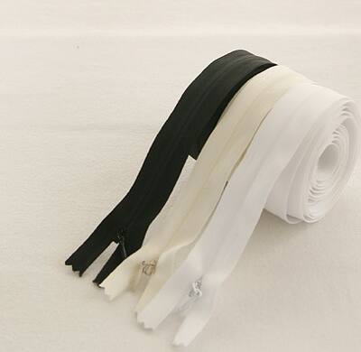 Durable and sturdy, invisible zipper diy cushions, throw pillows, quilt covers, white long hidden chain invisible pull locks, clothing accessories