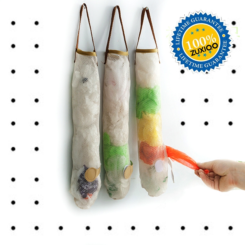 Mesh bag-shaped hanging kitchen fruit and vegetable plastic bag storage bag Simple Japanese-style garlic ginger storage bag