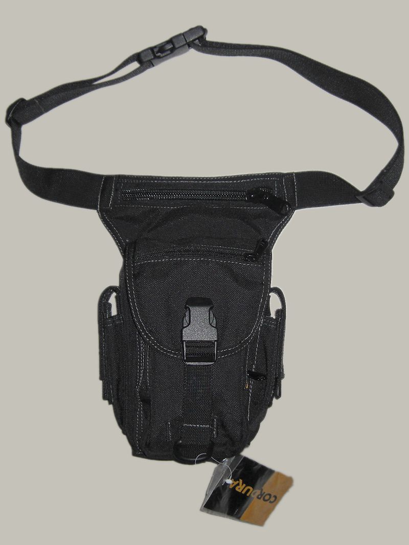 CORDURA Black Leg Bag Mobile Fanny Pack 99 New with tag