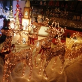 Рождественские оленя машины, торговые центры с санками на салай