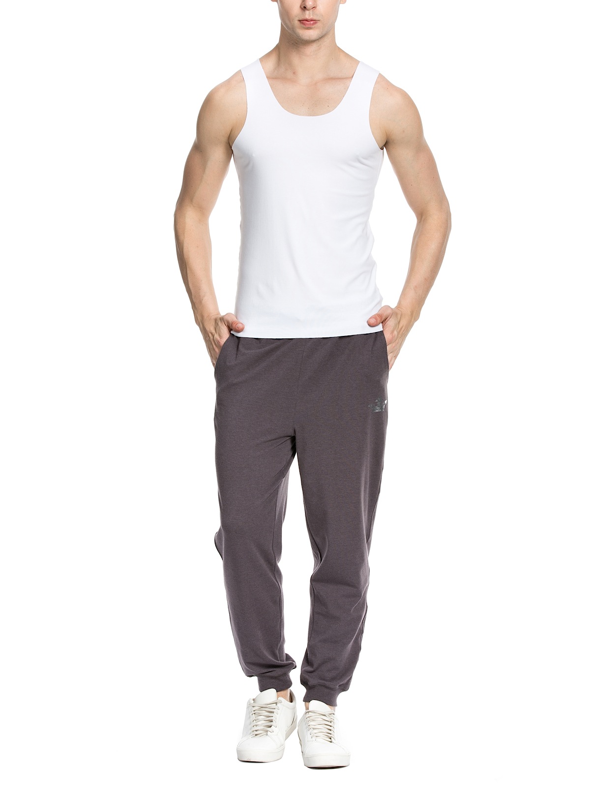 ROYAL VELVET|白色撕边圆领无袖背心