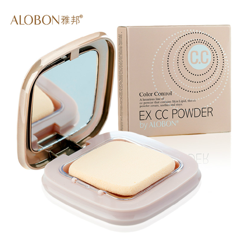 ALOBON雅邦纯美修颜CC粉饼14g正品 隔离遮瑕美白保湿清透粉饼包邮