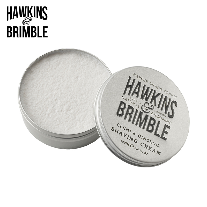英国直邮HAWKINS & BRIMBLE榄香人参剃须膏男士刮胡泡剃须膏