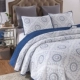 Bông xuất khẩu Châu Âu trải giường thêu quilting là chăn bông ba mảnh bông đơn giản điều hòa không khí mùa hè chăn bông