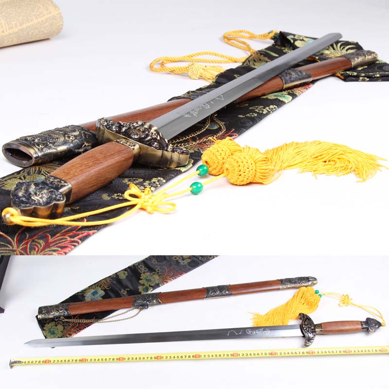 Longquan 100 Bing Hall Baojian sword China's top 100 sword swords hard sword unopened edged home boutique to send friends