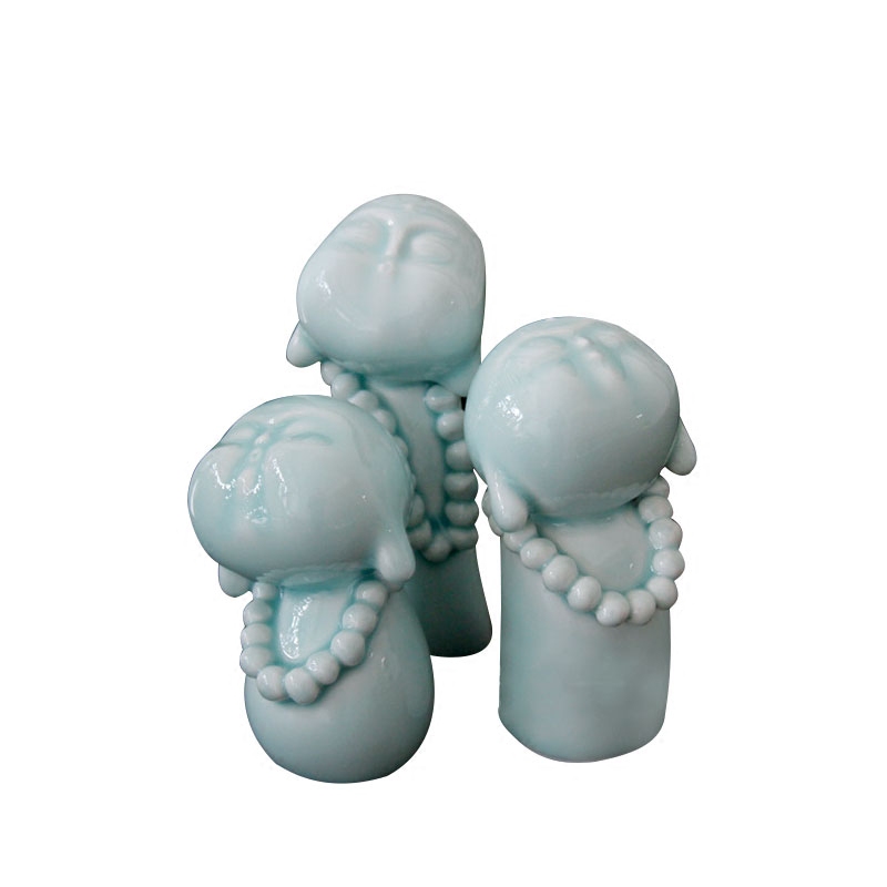 Jingdezhen ceramics by hand monk tea pet birthday gift ideas in the new seats in furnishing articles furnishing articles shadow celadon tea