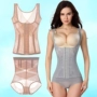 Mùa hè mỏng ba ngực sau sinh bụng eo thon corset corset chia corset cơ thể định hình phù hợp với bộ đồ liền thân định hình