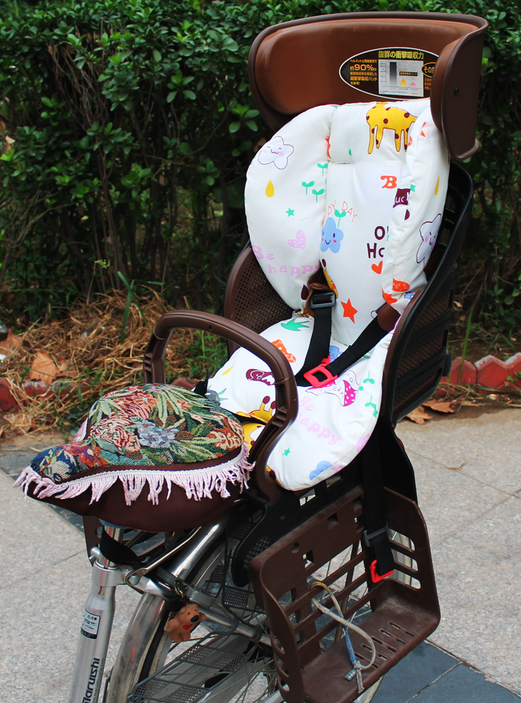 Trolley self-propelled electric car children seat cushions baby sitting chair cotton cushion warm only the mat multicolored optional