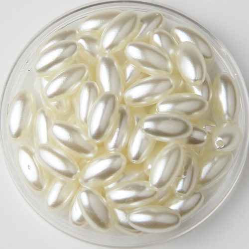 6 * 10mm Oval Abs Pearl Diy Handmade Accessories Clothing Accessories Needlenitwear Decorative material