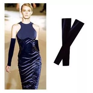 Imported gold velvet sleeves, warm and velvet sleeves, evening dress warm sleeves, all-match sleeves