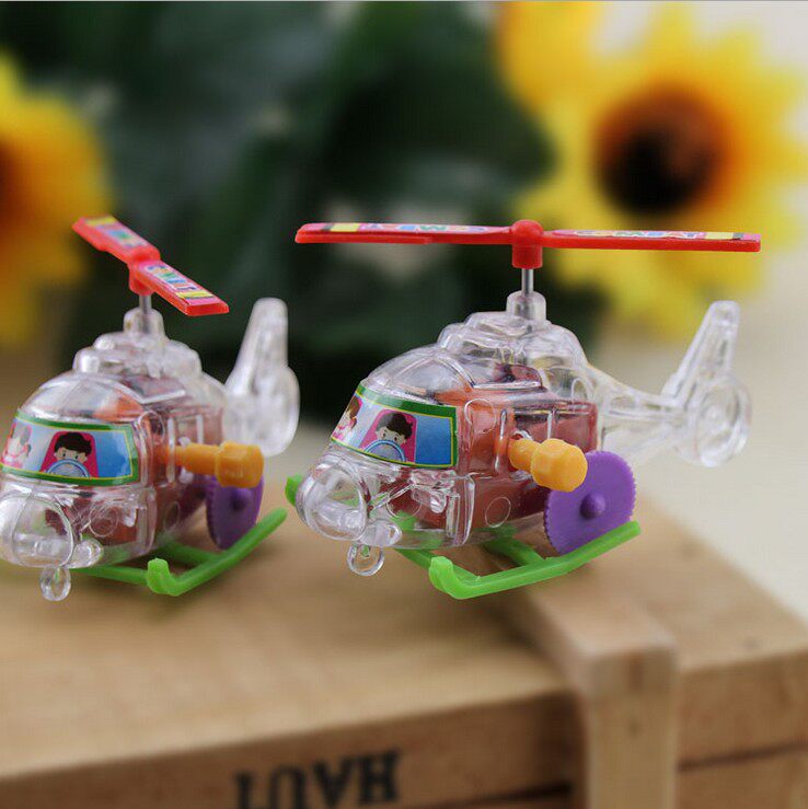 On the chain transparent mini plane children's educational stalls toys supply new strange ideas