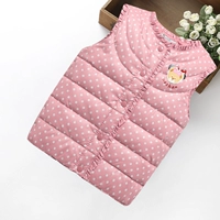 Bé gái mùa thu đông 2018 mới cho bé Hàn Quốc ấm áp áo vest độn vai vest bé xuống áo vest cotton áo len ba lỗ cho bé