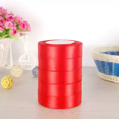 2 5cm polyester fiber ribbon Gold Ribbon Red Ribbon ribbon ribbon ribbon green onion gift packaging diy red ribbon wholesale