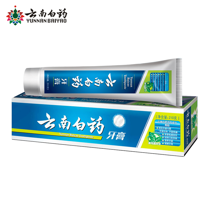 云南白药牙膏(薄荷清爽型) 清新口气 防出血溃疡