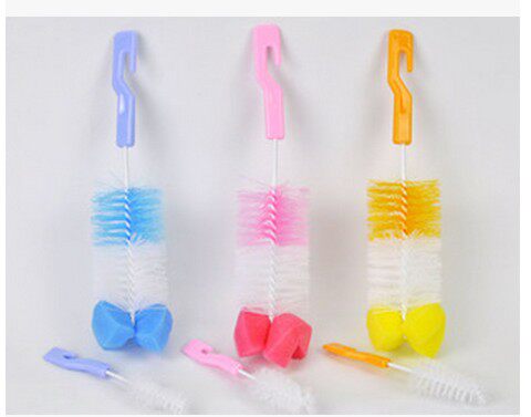 Beauty Baby Church Size Sponge Brushed Mother & Baby Supplies Bottle Brushed Milk Brush Pacifier Brush OPP Bag Packaging