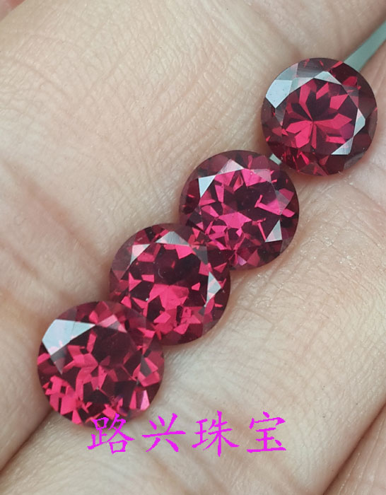 1 5 carat color gem natural magnesium aluminum garnet round 7 * 7mm bare stone package delivery