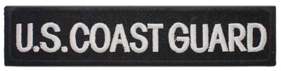 US Coast Guard chest strip cloth patch clothing patch embroidery label sticker sticker Velcro embroidery can be customized
