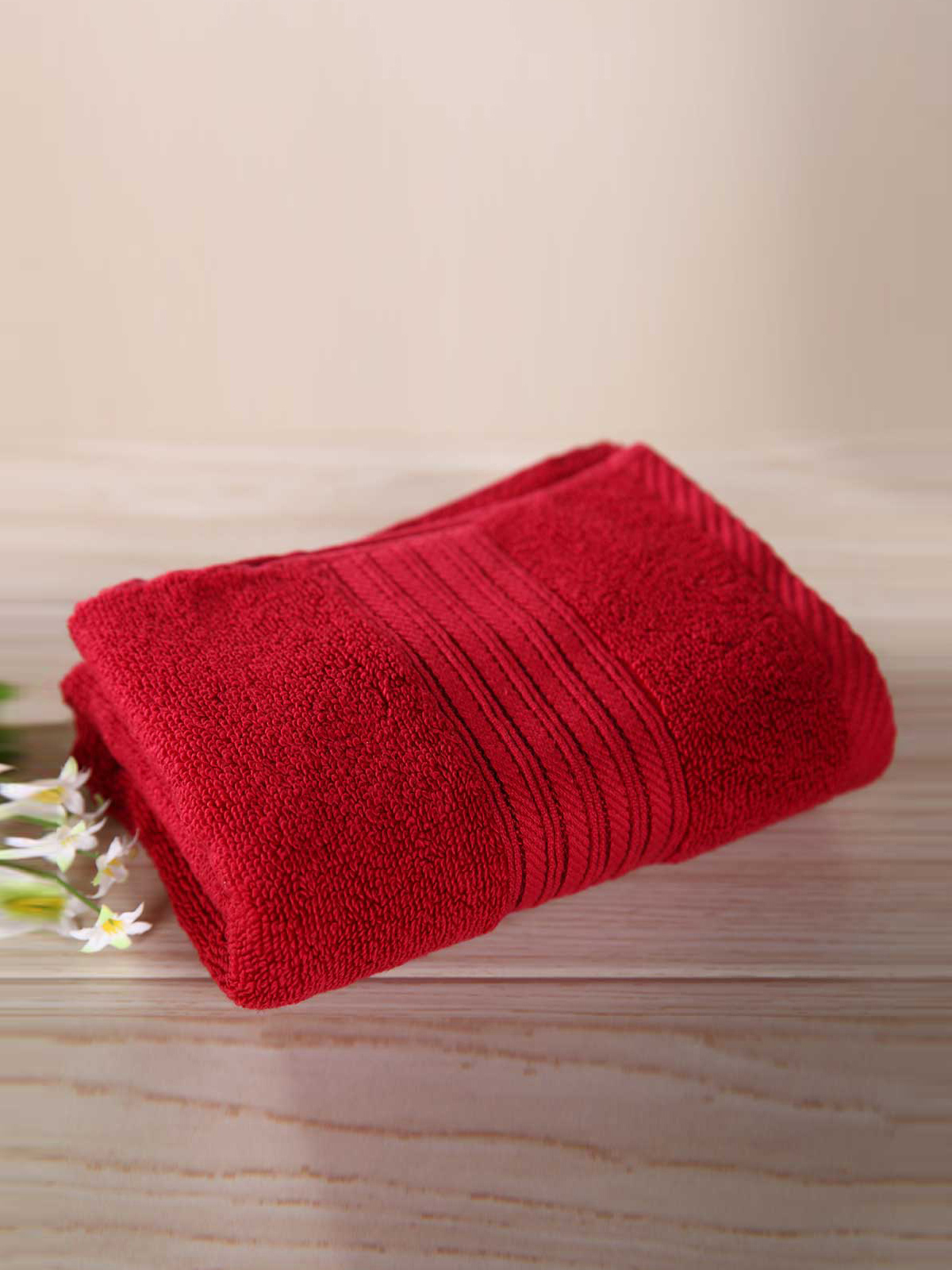 ROYAL VELVET|酒红色加州阳光炫彩面巾(2条装)