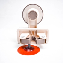 Mop rack Broom rack hanging suction cup hook bathroom bathroom wall-mounted mop clip card holder strong incognito hanging shelf