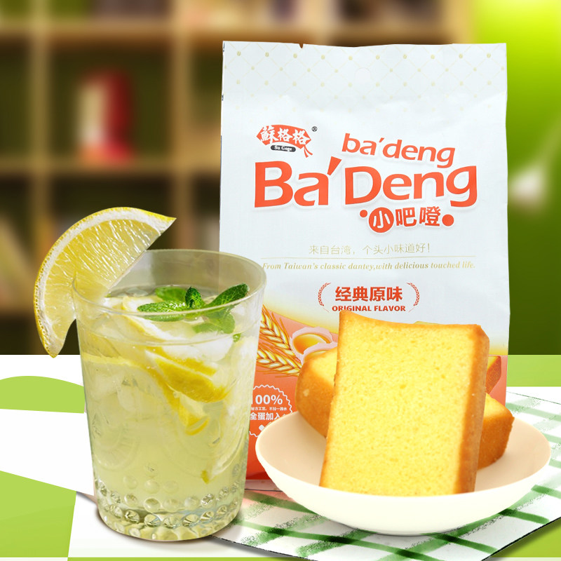 【天猫超市】苏格格吧噔原味小蛋糕早餐点心软面包饼干180g零食品