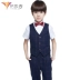 Yi Sixiu hoa cô gái ăn mặc nam trẻ em đàn piano hiệu suất trang phục phù hợp với trẻ em sinh viên máy chủ phù hợp với con Váy trẻ em