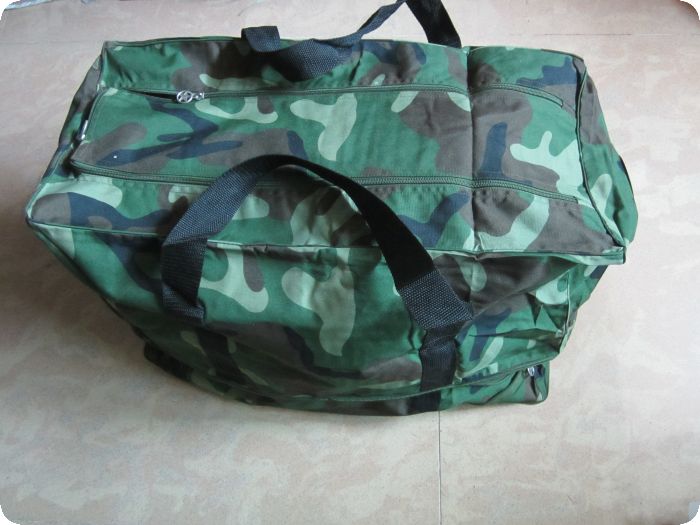Vintage green camouflage front transport bag Front transport is bagged large capacity handbag