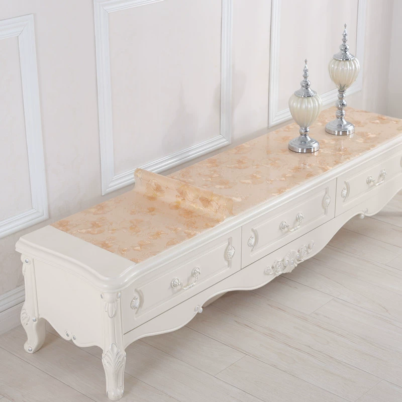 Không thấm nước và dầu bằng chứng PVC mềm kính tủ TV khăn trải bàn cạnh giường vải tủ giày đệm bàn ăn vải bàn cà phê vải - TV