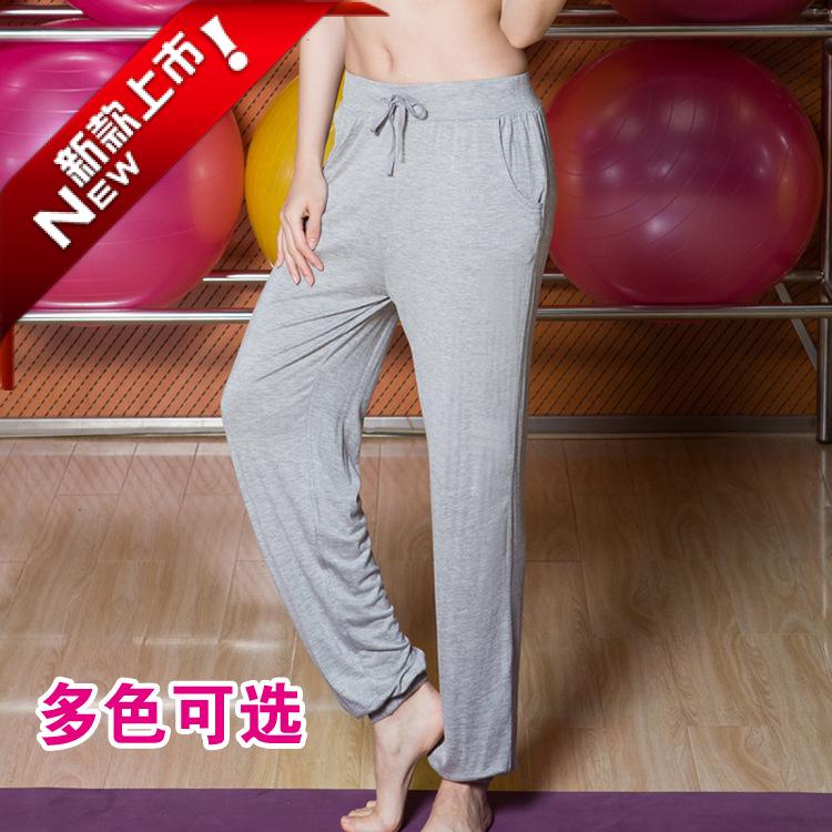 Spring and summer yoga clothes modal trousers loose women's dance training pants sports fitness casual pants large size
