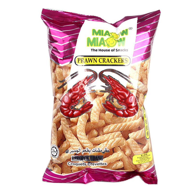 【天猫超市】马来西亚进口膨化零食品 妙妙鲜虾条60g虾片味薯棒