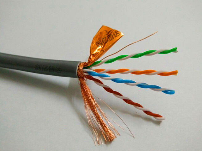 Creation 100 million Puda ultra five categories 4 pairs 8 hearts Double screen blinding double twisted mesh routes 0 5 Core pure copper shielded mesh routes