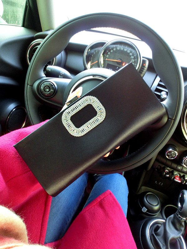 New Rv Square Buckle Ultra-Thin Clutch Bag Evening Bag