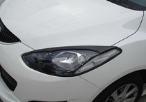 Mazda M2 car headlight modification carbon fiber eyebrow light sticker