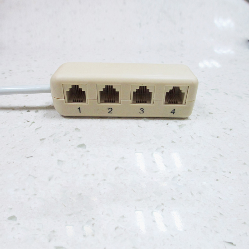 RJ45 to RJ11 1 - 1 - 4 - rotation connector Telephone voice card switch calling center wiring dedicated