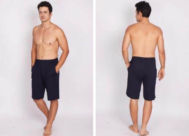 2 packs of Zhifeng men's pajama pants, shorts, beach pants, big pants, five-point sports and leisure, large size loose