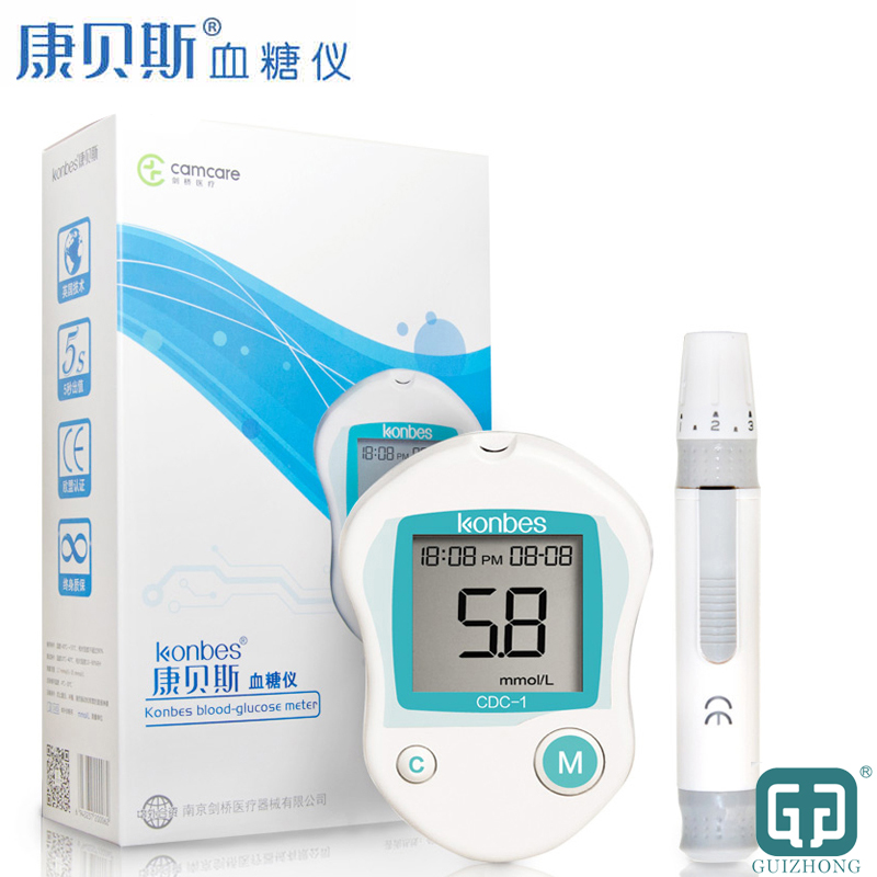 【送5片试纸】 康贝斯血糖仪 全自动测量仪 家用智能血糖测试仪ps
