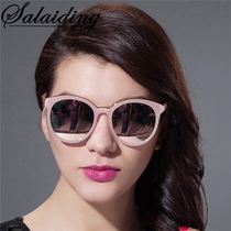 2021 new polarized sunglasses female tide round face big frame retro sunglasses driver mirror round glasses