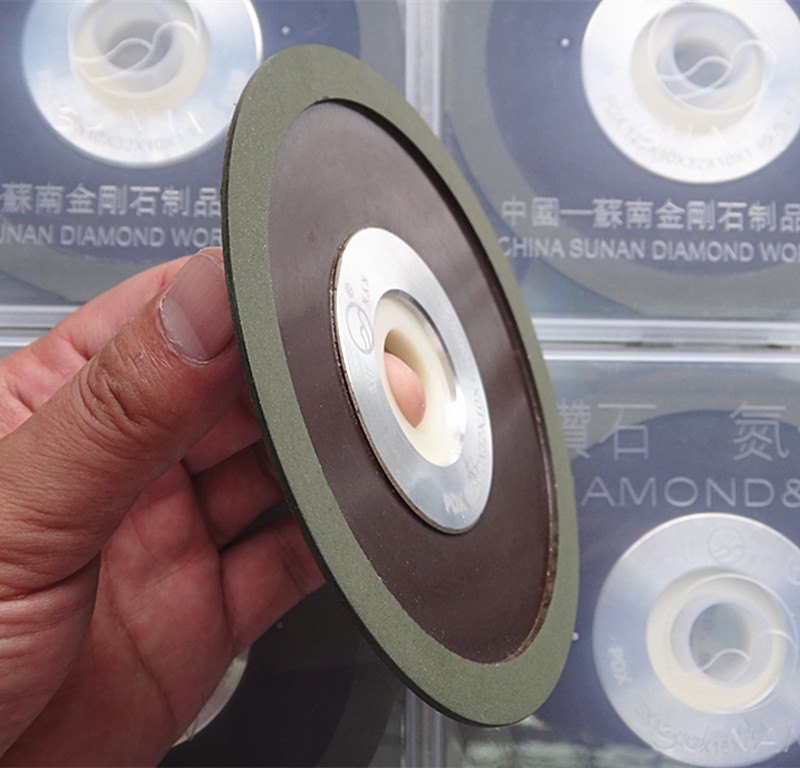 Southern Jiangsu diamond emery beveled grinding wheel bakelite bakelite bakelite serrated alloy beveled edge durable and wear-resistant