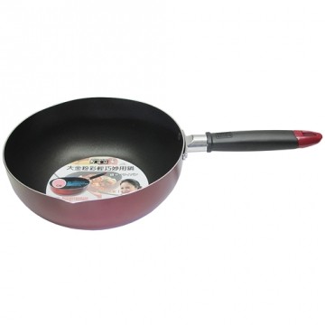 御膳坊26cm大金粉彩不沾轻巧妙用锅炒菜锅炒锅(A152601)