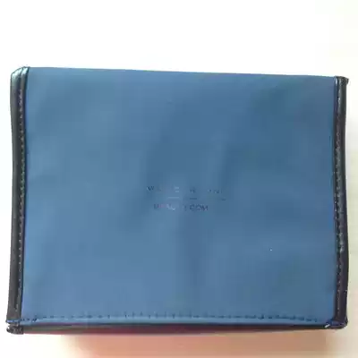 wes gordon fashion cosmetic bag soft leather material foldable double storage bag handbag