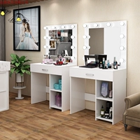 Bàn trang điểm đơn giản hiện đại Tùy chỉnh Bàn trang điểm Gương Bàn trang điểm Trường học Trang điểm Studio Bàn trang điểm với Bàn trang điểm nhẹ - Bàn bàn gấp mini