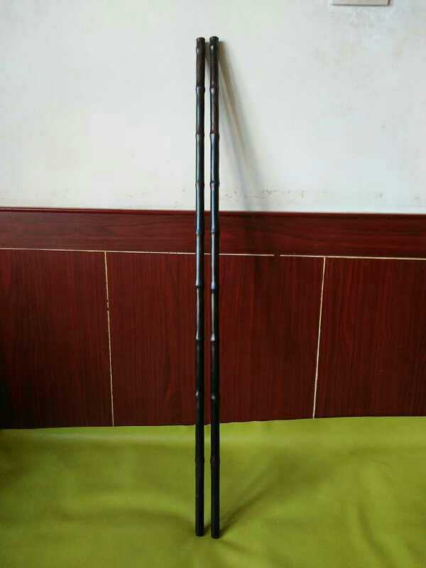 Bamboo small whip rod Purple sandalwood mahogany fitness stick Tai Chi stick Morning exercise Kung fu Martial arts traditional decoration collection play