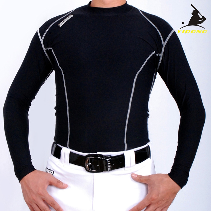 (movement) Sport long sleeves Tight Jacket Training Suit Professional Baseball Softball Breathable Speed Dry Inner Lining-Taobao