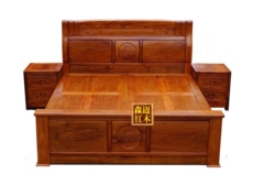 Кровать из массива дерева Мьянма палисандр,