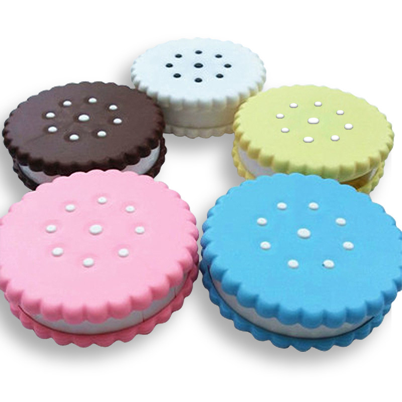 买2送 润眼液】饼干伴侣盒小鱼大白美瞳隐形眼镜伴侣盒包邮NAATAA